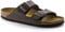 Birkenstock Arizona Dark Brown, Birko Flor, Sandalo Donna, Marrone, 49 EU