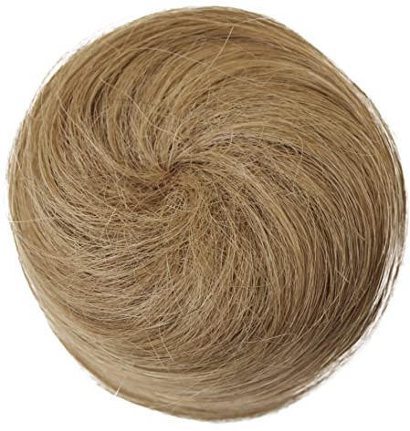 CAISHA 100% ECHTHAAR DUTT Sabrina Hochsteckfrisuren Haarteil Haarknoten Hepburn DUTT Sabrina Haargummi Honigblond H311m