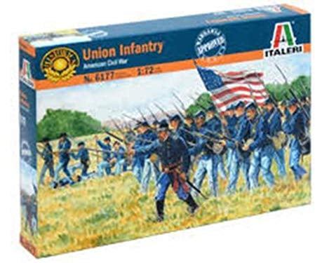 Italeri 6177-1:72 Union Infantry Figuren, Blau, Weiß
