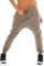 Malito – Damen Jogginhose Baggy aus Baumwolle – Sweathose mit elastischem Bund – Low-Waist Haremshose – Sweatpants Pumphose 8023 (Fango)