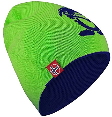 Trollkids Mütze Troll Beanie Long apfelgrün/marine 2-5 Jahre (48/52cm)