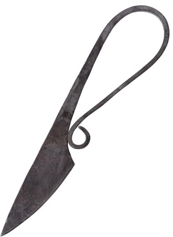 Ulfberth Mittelalterliches Gebrauchsmesser handgeschmiedet ca. 20 cm | Authentische Replik, Für Reenactment, Für Mittelalter-Fans