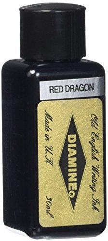 Diamine 30ml Red Dragon fountain pen ink bottle