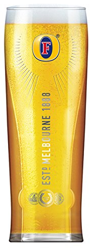 Fosters Official Lager Beer Glass Clear New Tall Design Pint 570ml 19 fl oz