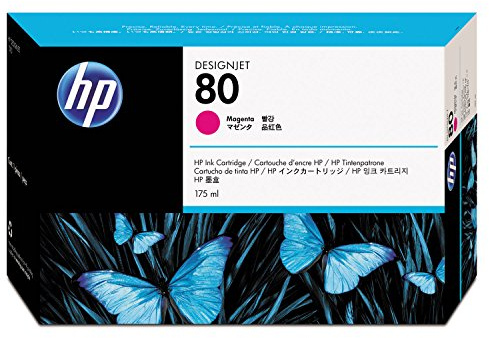 HP 80 Magenta 175-ml Genuine Ink Cartridge (C4874A) for DesignJet 1000 Series Large Format Printers