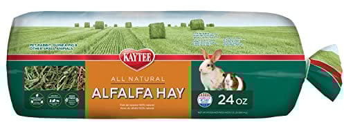 Kaytee Natural Alfalfa Hay Mini Bales High Fibre Food, 680 g