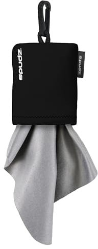 Spudz SPBK20 10x10 Micro Fibre Lens Cloth In Pouch -Black