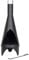 La Hacienda Colorado Medium Steel Chimenea Garden Outdoor Wood Burner Contemporary Design Tall Patio Heater - Easy To Assemble Chimnea Log Burner For a Perfect Fire Outside, Black