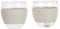 Bodum PAVINA 2-teiliges Gläser-Set (Rutschfester, farbiger Silikonring, 0,1 liters) cremefarben, Creme