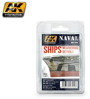 AK Interactive (AK00555) Set Ship Weathering Set Vol 1