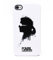 Karl Lagerfeld BXKLHCP5GWH Schutzhülle für iPhone 5 (voller Zugriff auf alle Bedienelemente) Schwarz/Weiß