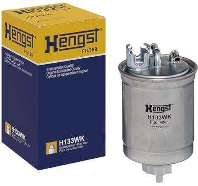 HENGST - Kraftstofffilter H133WK - Hochwertiger Kraftstoff-Leitungsfilter für KFZ - Entfernt Staub und Schmutz aus Otto- oder Dieselmotoren - Schützt das Einspritzsystem
