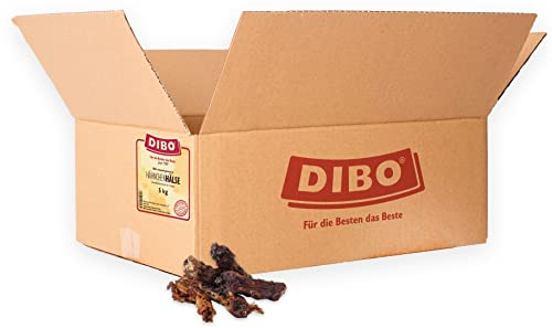 DIBO Hähnchenhälse, 5kg-Karton, Naturkau-Snack oder Leckerli für Zwischendurch, Hundefutter, Qualitätskauartikel ohne Chemie
