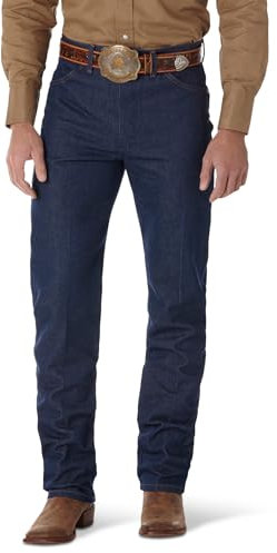 Wrangler “Rigid” - Jeans da uomo in stile cowboy, in denim, vestibilità fit Indaco Starr 34W x 34L