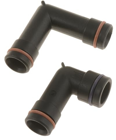 Dorman 47065 Heater Hose Fittings With O-Rings - Plastic Compatible with Select Models, 2 Pack