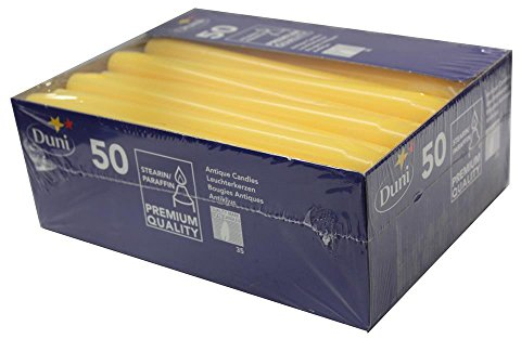 D. LEUCHTERKERZEN GELB 50ST