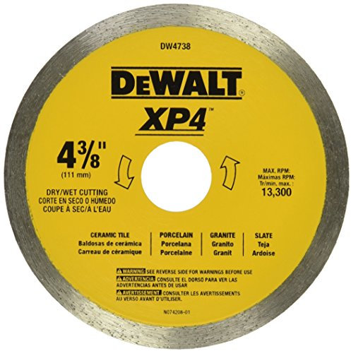 DEWALT 4-3/8-Inch Tile Blade, Wet/Dry (DW4738)