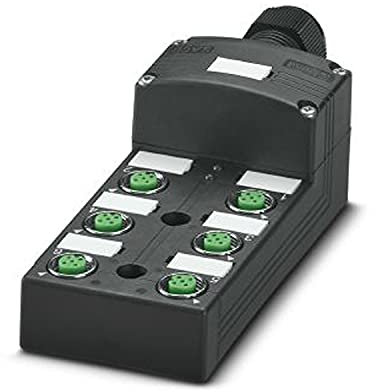 PHOENIX CONTACT SACB-6/12-C SCO Sensor/Aktor-Box-Grundgehäuse, Stundard Anwendung, M12-Speedcon-Buchse Metall Anschlussart, 6 Steckplätze, 5 Polzahl, A - Stundard Kodierung