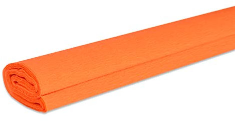 VBS Krepppapier 200cm 32g/qm aus Papier Dekorationen floristische Arbeiten Orange