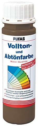 PUFAS Vollton- und Abtönfarben dunkelbraun 0,25 Liter