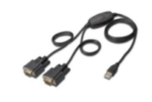 Digitus DA-70158 Serielle Karte und Schnittstellenadapter – Karten und Schnittstellenadapter (USB, Serie, RS-232, Schwarz, 136 mm, 240 mm)