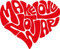 Make Love Not War Heart Hochwertigen Auto-Autoaufkleber 12 x 12 cm