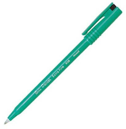 Pentel R56 Ball schwarz 1Stück (S) – Kugelschreiber (grün, Kunststoff, schwarz, 0,6 mm, 1 Stück (S))