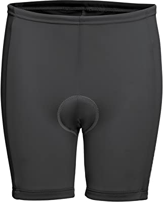 Gonso Napoli, Kinder Fahrradhose für Jungen und Mädchen, Mit Starter Sitzpolster für Kinder, Hohe Bewegungselastizität, Reflektierendes Element, Enganliegende Passform, Schwarz, Gr. 140