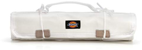 Dickies Small Paint Brush/Tool Organizer Roll for Painters, 16 Brush Pockets, Durable Canvas Construction, 13.5 in. x 12.75 in. Unrolled, White