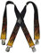 Olata Heavy Duty Hosenträger mit Feuermuster – 4 cm. X-Form