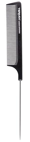 Termix Professional Carbon Comb with Metal Teeth for Highlights and Styling Comb with highly resistant and durable fibre Antistatic and resistant to high temperatures