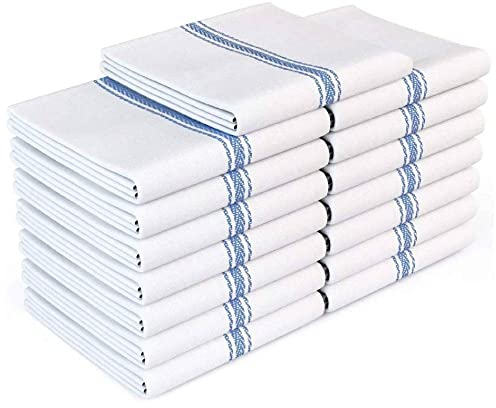 Zeppoli Classic Küchentücher - 15 Pack - 35.5 x 63.5 Zentimeter - 100% natürliche Baumwolle Geschirrtücher - Wiederverwendbare Reinigungstücher - Geschirrtücher - Handtücher