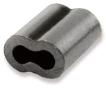 American Fishing Wire Double Barrel Crimp Sleeves, Size #14F8/.116, Black, 30 pc