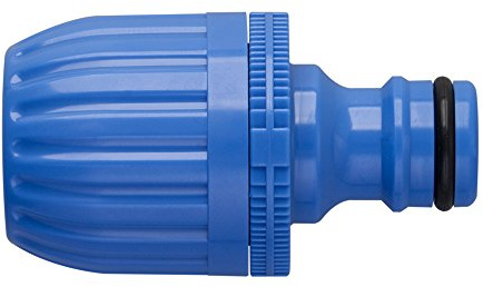 Takagi Schlauch-Verbindungsstück 13 mm, Gartenbewässerungszubehör, Blau, 1/2 Zoll, 3.3 x 3.3 x 5.3 cm