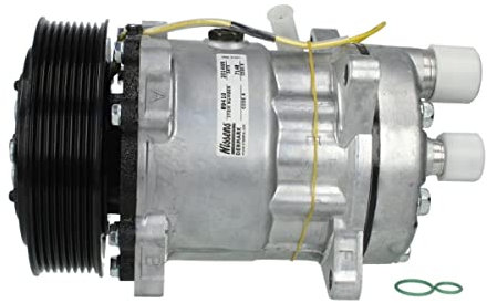 NISSENS 89410 A/C Kompressor für Klimaanlage Klimakompressor mit ID: SD7H15 Kältemittel: R134a PAG 46 mit 132mm Riemenscheibe Rillen: 8