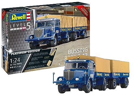 Revell 07580 Büssing 8000 S 13 mit Trailer Truckmodell Bausatz 1:24