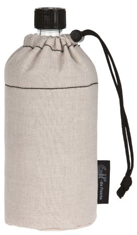 Emil Trinkflasche aus Glas für Mädchen & Jungen isolierte Glasflasche für Schule, Freizeit, Sport: Kinder & Eltern BIO Organic 0,6l