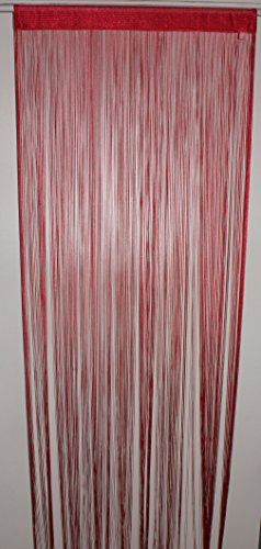 Homemaison Fadenvorhang, rot, 90 x 240 cm