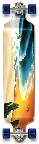 yocaher Professionelles Longboard / Skateboard Braun Beach