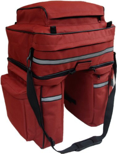 WITAN Gepäcktasche Fahrradtasche Satteltasche (Rot) FT3
