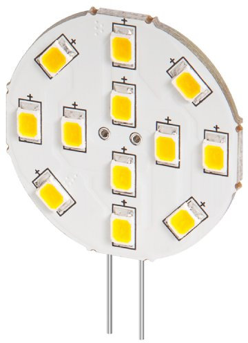 Goobay 10er Set LED Einbaustrahler 2 W Sockel G4, ersetzt 20 W, 170 Lumen warm-weißes Licht mit 2800 K
