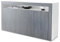 Vladon Sideboard Valencia, Made in Germany, Kommode mit 3 Türen und 1 offenem Fach, Weiß matt/Avola-Anthrazit (155 x 92 x 40 cm)