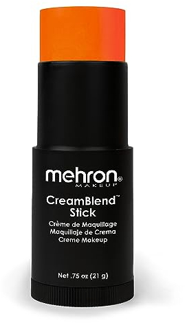 Mehron Make-up CreamBlend Stick | Gesichtsbemalung, Körperbemalung und Grundierungscreme-Make-up | Körperfarbe Stift (Orange)