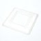 Merriway BH04023 (2 Pcs) Light Switch Finger Plate Surround, 150mm (6 inch) Square Clear Plastic - Pack of 2 Pieces