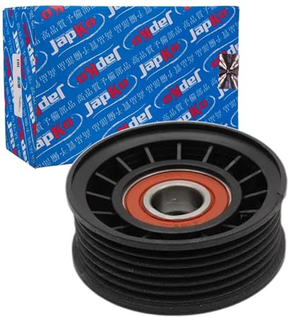 JAPKO 129308 Umlenk- / Führungsrolle Keilrippenriemen Kompatibel mit MAZDA 5 CR19 1450947 5M5Q6C344AA 31272239