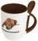 digital print Hundetasse Rhodesian Ridgeback - Löffel-Tasse mit Hundebild Rhodesian Ridgeback - Becher, Kaffeetasse, Kaffeebecher, Mug - Braun