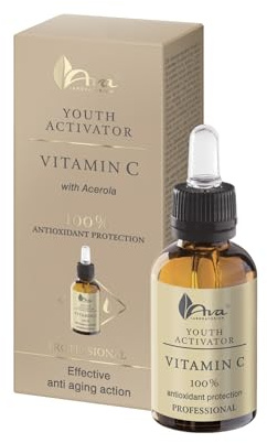 Youth Activator Vitamin C Serum for Face with Acerola - Skin Brightening Face Serum for Women & Men by AVA Laboratorium - 30ml
