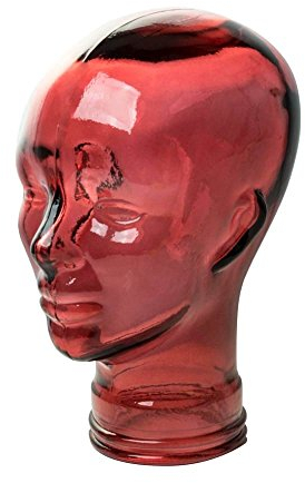AMP3 Luxury Glass Head Headphones Stand Colour RED