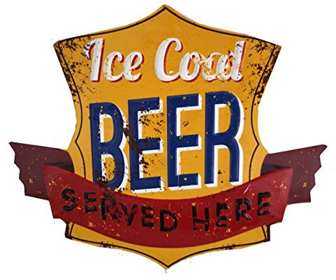 LB H&F Blechschild Blech Bier Metall Tür Flügel (2)