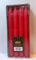 Diana Candles Stabkerzen rot Stearin H24 cm Set 8 St.
